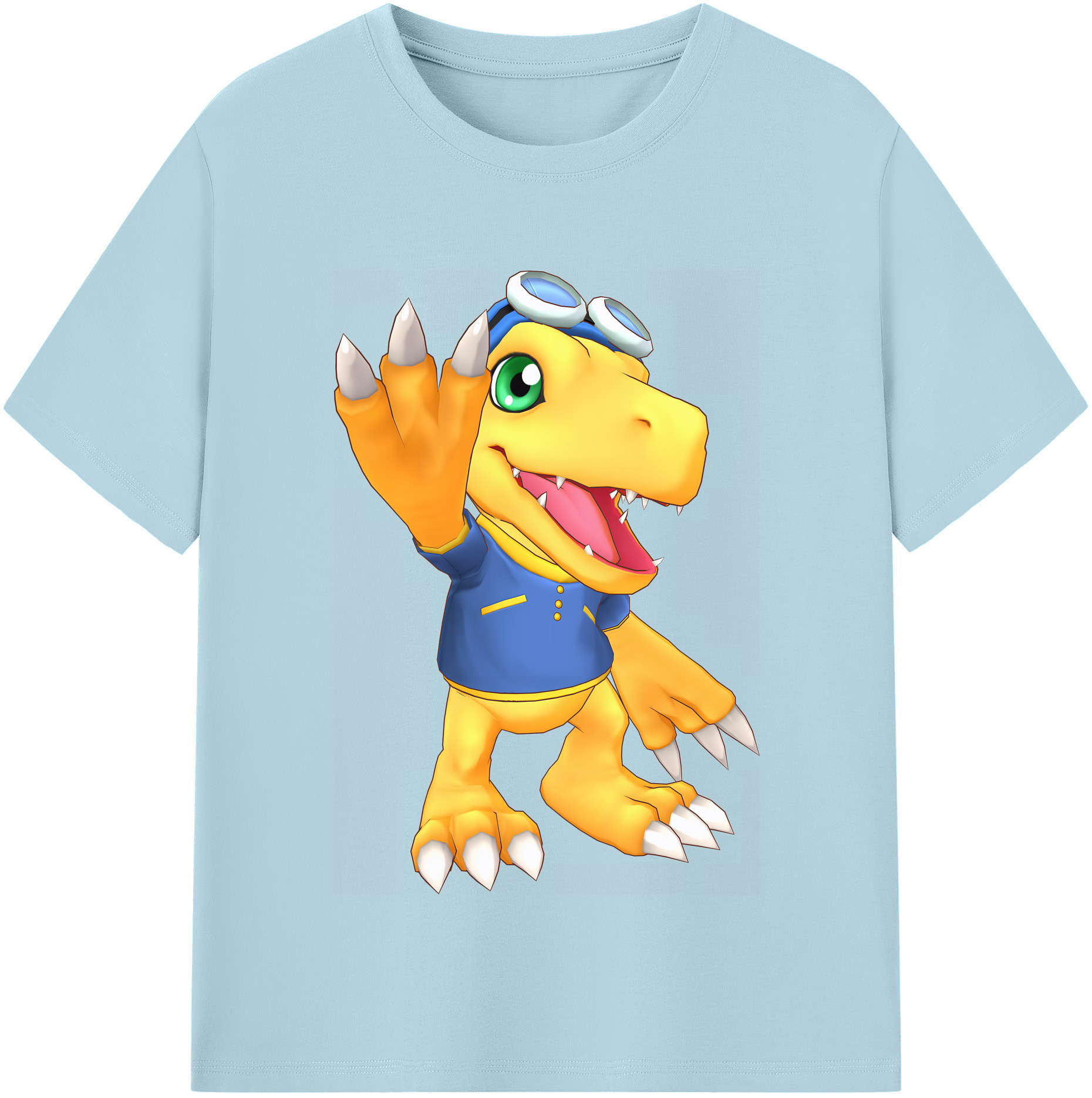 （画像用） Digimon デジタルモンスター/デジモン 綿100％半袖Tシャツ（フロントプリント）